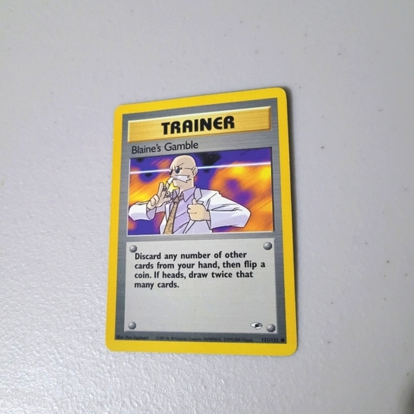 Classic Blane's Gamble 121/132 Gym Heroes Common Trainer Card - Picture 1 of 2